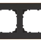 Klawisze i ramki - Ramka podwójna Simon 55 Duo czarna złota Kontakt Simon - miniaturka - grafika 1