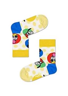Happy Socks Kids Disney Sunny Crew Sock, Skarpety dla dzieci, Niebieski-Biały-Zielony-Czerwony-Żółty (7-9Y) - Skarpetki damskie - miniaturka - grafika 1