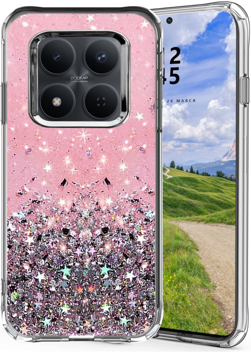 Etui do Xiaomi Redmi Note 15 Pro+ plus 5G / Poco M8 Pro 5G GLITTER BROKAT