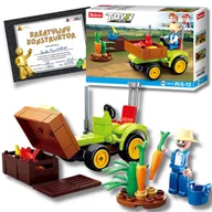 Klocki - KLOCKI SLUBAN FARMA TRAKTOR POJAZD MASZYNA WIEŚ ROLNIK GOSPODARSTWO + DYPLOM - miniaturka - grafika 1