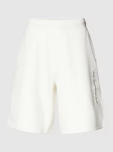 Szorty z dzianiny dresowej o kroju regular fit w jednolitym kolorze - Spodnie sportowe męskie - miniaturka - grafika 1