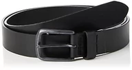 Paski - Wrangler Klasyczny pasek męski, Czarny, 100 cm - miniaturka - grafika 1