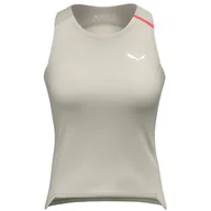 Koszulki i topy damskie - Salewa Vento Am Tank Top W, Oatmeal, S - miniaturka - grafika 1