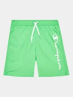 Spodenki damskie - Champion Szorty kąpielowe 306107 Zielony Regular Fit - miniaturka - grafika 1