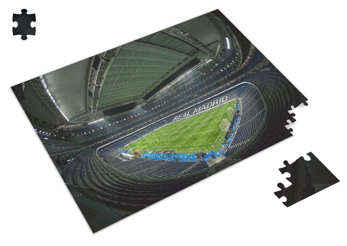 PUZZLE BERNABEU STADION REAL MADRYT PIŁKA A3 252 el z Nadrukiem + IMIĘ #6