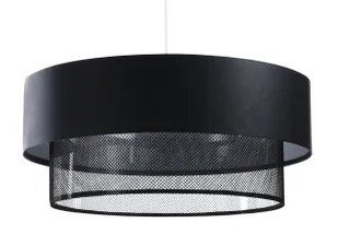 Czarna lampa wisząca nad stół z siatką - S435 D1-G89 - Lampy stojące Czarna lampa wisząca nad stół z siatką - S435 D1-G89 - Lampy stojące - miniaturka - grafika 1