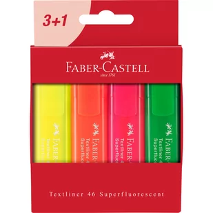 Faber-Castell, Zakreślacz, 1546, 4 szt. - Przybory szkolne - miniaturka - grafika 1