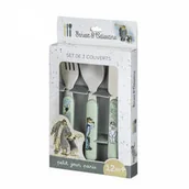 Sztućce dla dzieci - Zestaw sztućców dla dziecka, 3 el., Ernest i Celestyna Petit Jour Paris - miniaturka - grafika 1