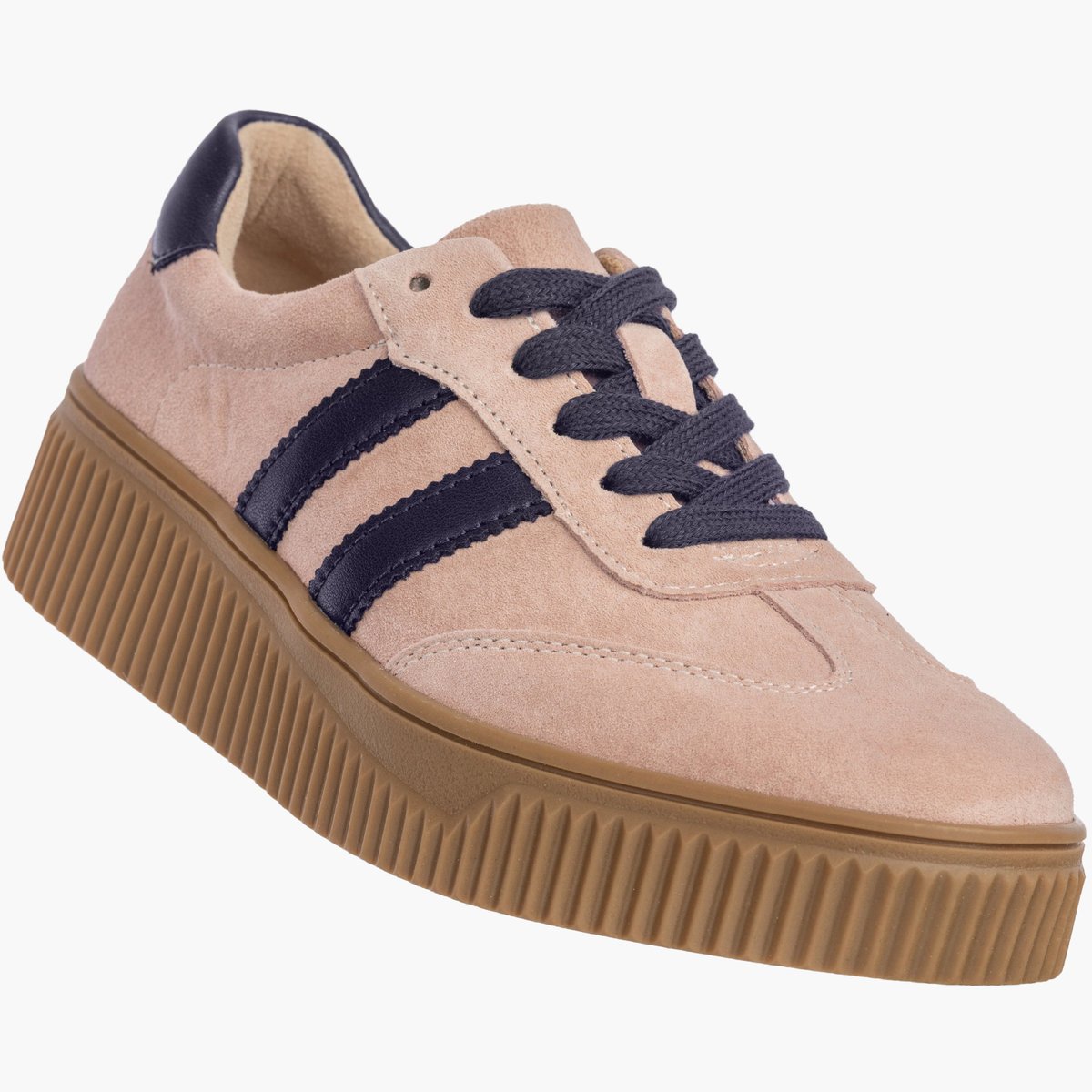 Sneakersy Damskie Buty Skórzane Półbuty Na Platformie Różowe Filippo DP6776/26 38