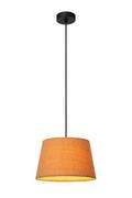 Lampy sufitowe - Woolly lampa wisząca 1-punktowa czarna/ochra żółta 10416/01/44 - miniaturka - grafika 1