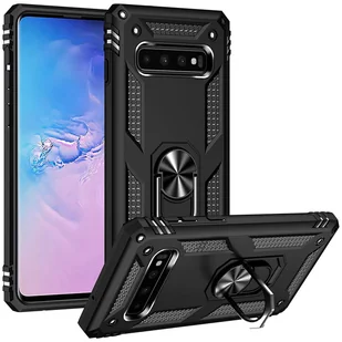 Etui na telefon komórkowy Armor Shield do Samsung Galaxy S10 Plus pokrowiec Ultra Hybrid Case, czarny - Etui i futerały do telefonów - miniaturka - grafika 1