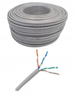 Kabel sieciowy skrętka LAN Netrack cat 5e UTP, szary, 305m , CCA - Pozostałe akcesoria sieciowe - miniaturka - grafika 1