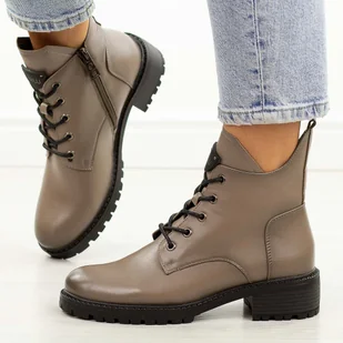 Taupe trapery damskie Vinceza 58609 - Botki damskie - miniaturka - grafika 1