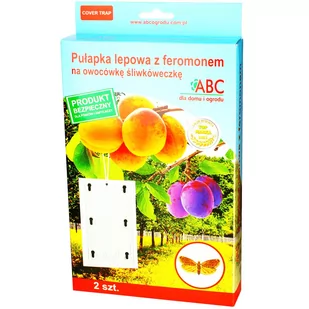 ABC Pułapka lepowa z feromonem na owocówkę śliwkóweczkę 2 szt. - Preparaty na chwasty i szkodniki - miniaturka - grafika 1