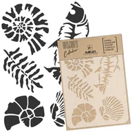 Scrapbooking - szablon malarski scrapbooking &#8211; craft // AMONITY &#8211; SKAMIELINY JURAJSKIE - A4 (21x30cm) - miniaturka - grafika 1