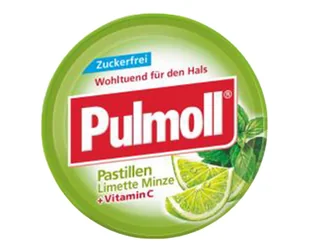 Pulmoll Pastylki Bez Cukru O Smaku Limonki I Mięty 45G - Cukierki - miniaturka - grafika 1