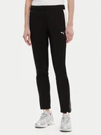 Spodnie sportowe damskie - Puma Spodnie dresowe T7 Always On 629798 Czarny Slim Fit - miniaturka - grafika 1