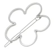 Ozdoby do włosów - Spinka Wsuwka Srebrna do Włosów Ozdobna Kwiatek Metalowa Lekka i Wytrzymała - miniaturka - grafika 1