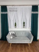 Firany - Firana gotowa z gipiurą, firanka woalowa do salonu - miniaturka - grafika 1