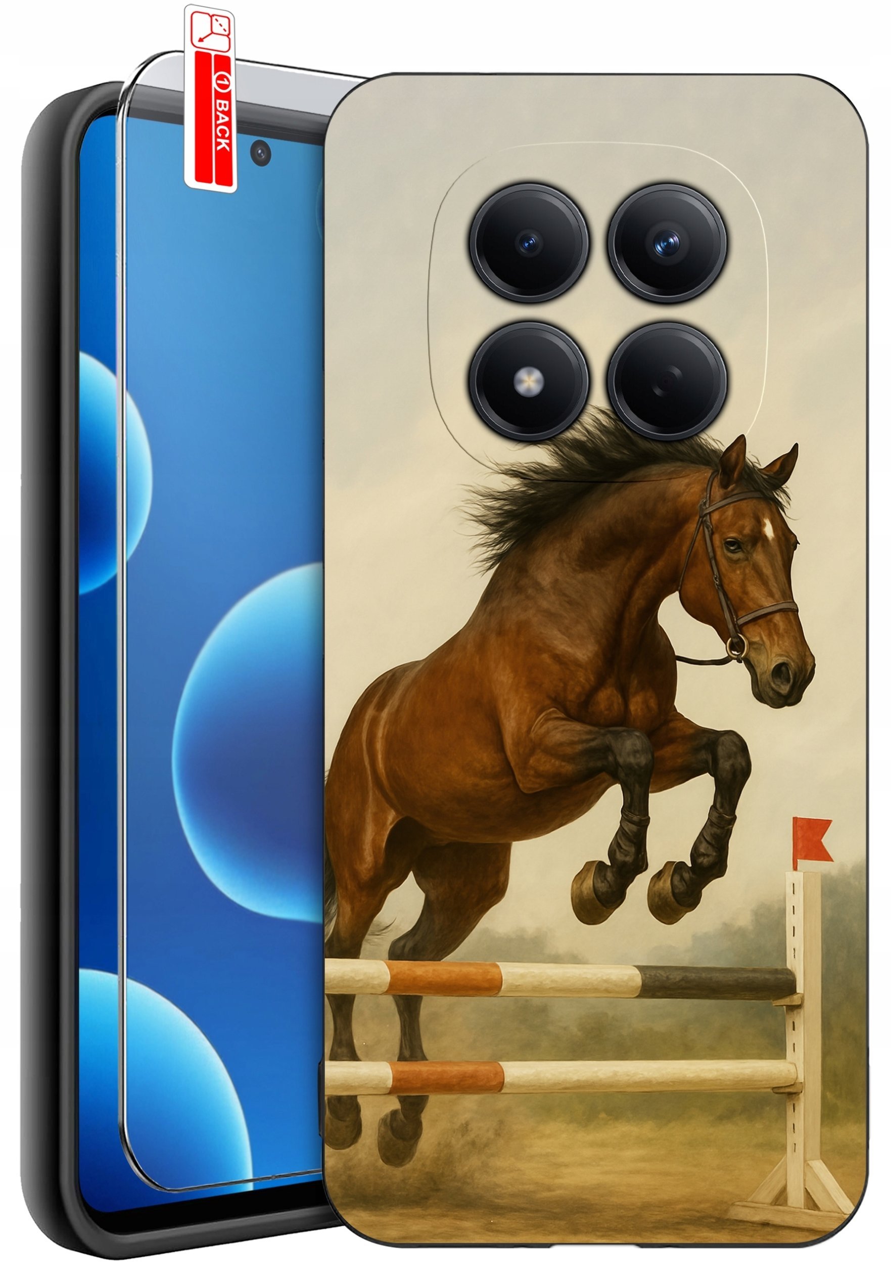 krainaGSM Etui Do Xiaomi Redmi Note 15 Pro 5G Wzory Silikonowe Matt Case + Szkło
