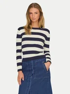 Swetry damskie - JDY Sweter Plum 15277223 Granatowy Regular Fit - miniaturka - grafika 1