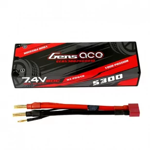 Gens Ace Akumulator Gens Ace 5300mAh 7,4V 60C 2S1P T-plug Bashing z wypinanym balanserem GEA53002S60D10 - Akcesoria i części modelarskie - miniaturka - grafika 1