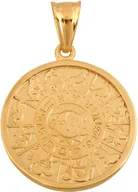 Zawieszki - Złota zawieszka 585 fantazyjna zodiak prezent - miniaturka - grafika 1