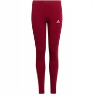 Legginsy - Legginsy dla dzieci adidas Essentials 3-Stripes Leggings czerwone HE1997 12 - miniaturka - grafika 1