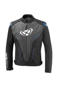Odzież motocyklowa - Kurtka Motocyklowa Ixon Prodigy Czarny/Antracyt/Niebieski3XL - miniaturka - grafika 1