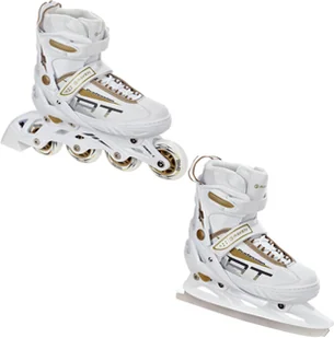 Rolki Łyżwy 2w1 Raven Profession White/Gold 38-42 - Rolki - miniaturka - grafika 1