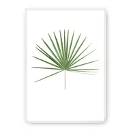 Plakaty - Dekoria Dekoria Plakat Tropical Leaf Green 30 x 40 cm Ramka Biała 219D-000-14 - miniaturka - grafika 1