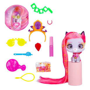 VIP Pets Cats Kotek z włosami do stylizacji Figurka Kitty - Figurki dla dzieci - miniaturka - grafika 1