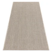 Dywany - DYWAN SZNURKOWY SIZAL FLOORLUX 20580 gładki, jednolity, jednokolorowy - szampański / taupe beżowy 60x110 cm - miniaturka - grafika 1