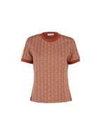 Koszulki i topy damskie - Lacoste T-Shirt TF3244 Pomarańczowy Slim Fit - miniaturka - grafika 1