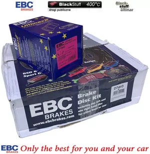 Tylne klocki Ultimax2 + tarcze hamulcowe 305mm EBC seria PREMIUM Chrysler Voyager Town Country 2008- - Tarcze hamulcowe - miniaturka - grafika 3