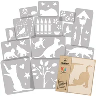Scrapbooking - Szablon Malarski Wielokrotny (14 Szt.) // Koty - miniaturka - grafika 1