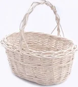 Zestawy upominkowe - Wnuk Koszyczek Biały Wielkanocny Owalny/25 /Cierń - miniaturka - grafika 1