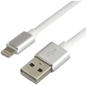 Kable USB - Apple everActive Kabel przewód silikonowy USB Lightning everActive CBS-1.5IW 1.5m z obsługą szybkiego ładowania do 2.4A biały - miniaturka - grafika 1