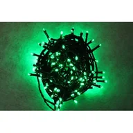 Oświetlenie świąteczne - Lampki łańcuch świetlny zewnętrzny 100 LED 5 m zielone - miniaturka - grafika 1