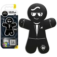 Zapachy samochodowe - Aroma Car MTM INDUSTRIES Odświeżacz powietrza manny - black AMI-A92993 - miniaturka - grafika 1