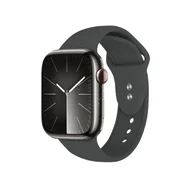 Akcesoria do smartwatchy - Crong Liquid - Pasek do Apple Watch 42/44/45/49 mm (grafitowy) - miniaturka - grafika 1