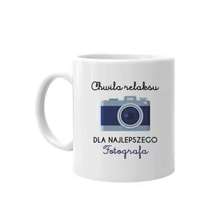 Chwila relaksu dla najlepszego fotografa - kubek na prezent dla fotografa - Akcesoria fotograficzne - miniaturka - grafika 1