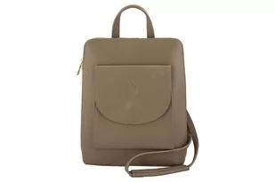 Plecak skórzany / listonoszka - Casual 2w1 - Beżowy - Torebki damskie Plecak skórzany / listonoszka - Casual 2w1 - Beżowy - Torebki damskie - miniaturka - grafika 1