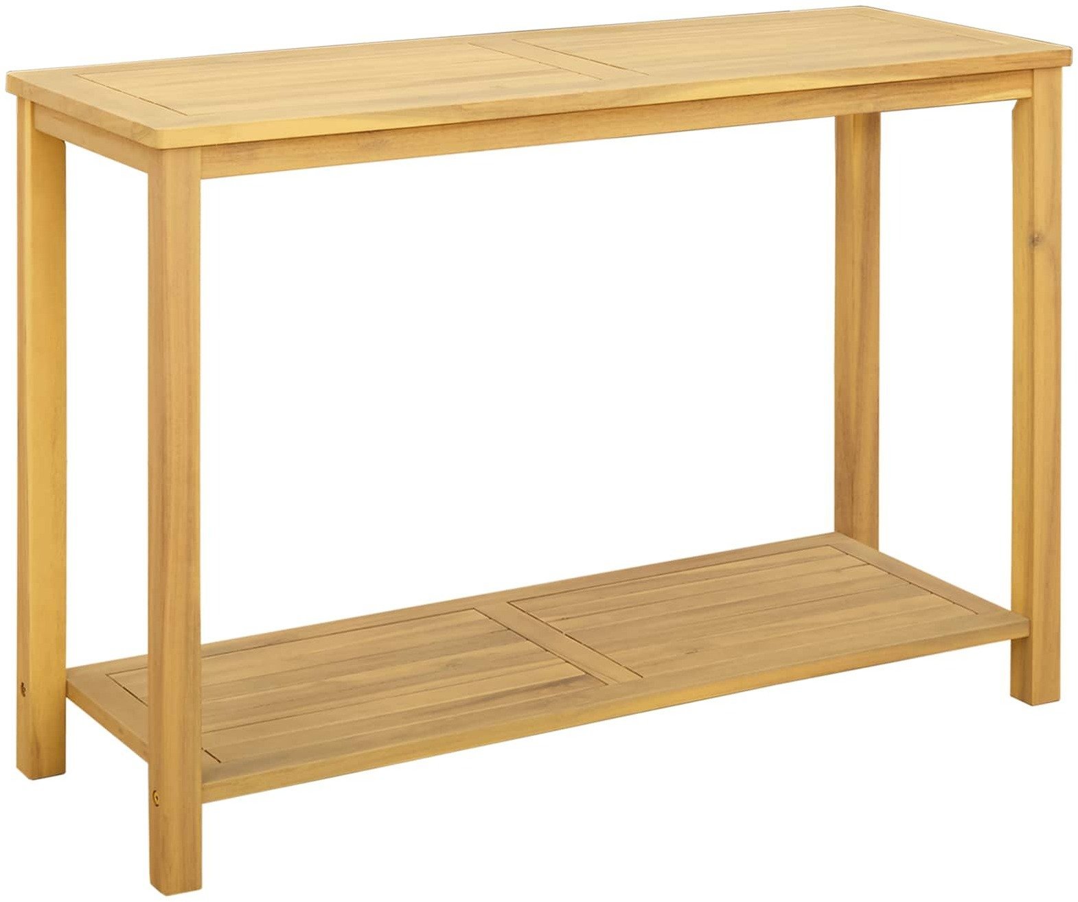 vidaXL Stół konsolowy do ogrodu Jasna akacja 110 x 40 x 75 cm