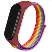 Akcesoria do pulsometrów i zegarków sportowych - NYLONOWA OPASKA, PASEK DO XIAOMI MI BAND 3/4/5/6 (wzór 21) - miniaturka - grafika 1