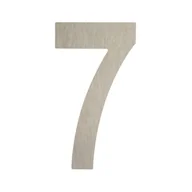 Numery na dom - Cyfra 7 wys.5 cm plastikowa srebrna - miniaturka - grafika 1