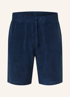 Tommy Hilfiger Szorty Z Materiału Frotte blau - Spodenki damskie - miniaturka - grafika 1