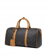 Akcesoria podróżnicze - Torba Podróżna Mała Na Ramię Duffle Bag Puccini Brązowa Blxp0058W-2 - miniaturka - grafika 1