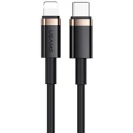 Kable USB - USAMS Kabel U63 USB-C na Lightning 2m 20W PD Fast Charge czarny/black SJ485USB01 (US-SJ485) - miniaturka - grafika 1
