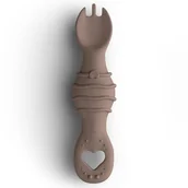 Sztućce dla dzieci - Widelco - Łyżeczka silikonowa PINK, BabySteps - miniaturka - grafika 1